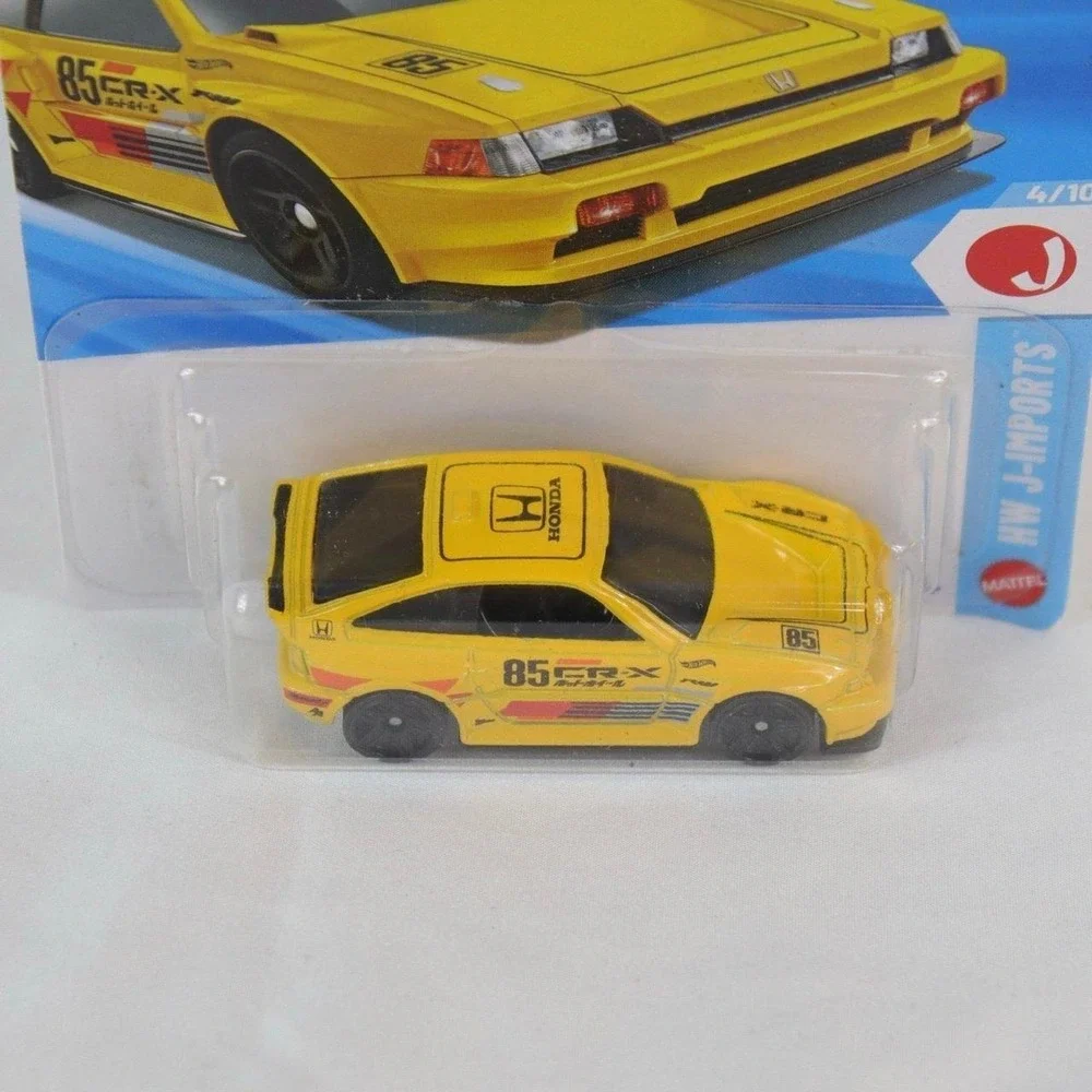 Hot‎ Wheels Yellow 1985 Honda CR-X Toy Car - NEW